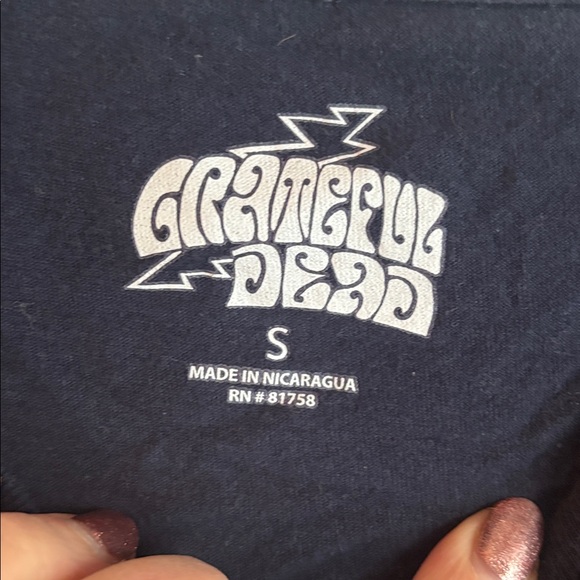Grateful Dead | Navy Tee w/ Vibrant Dancing Bears Sz S - Picture 4 of 6